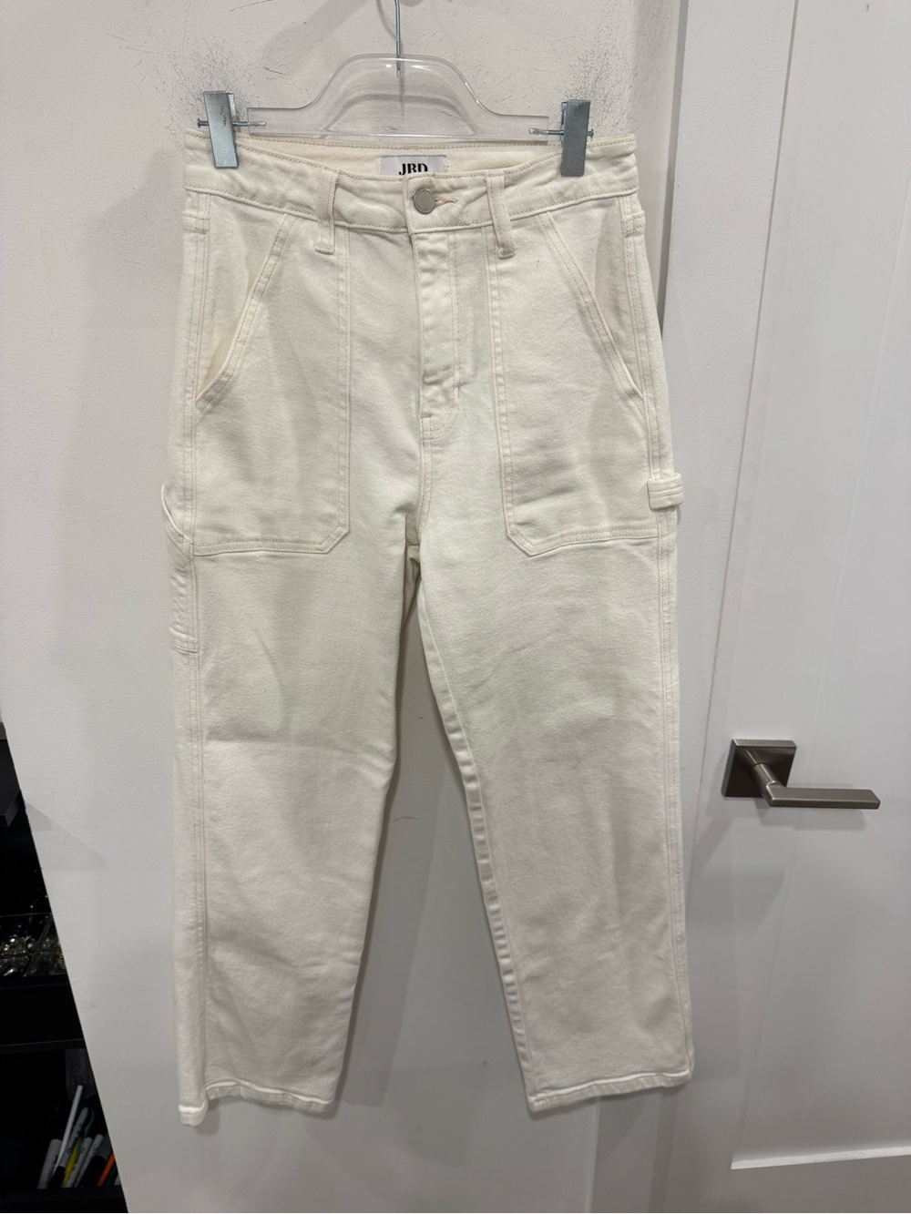 Just Black Denim Cream Carpenter Jeans